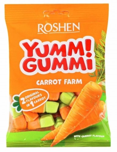 ROSHEN -ŻELKI YUMMI GUMMI MARCHEWKI 70G