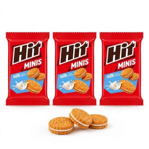 HIT MINIS MILK 130G- 3 PAK