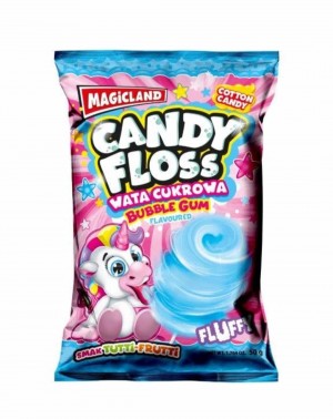 CANDY FLOSS WATA CUKROWA GUMA BALONOWA 50G