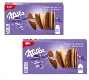 CIASTECZKA MILKA THINS 126G 2 PAK