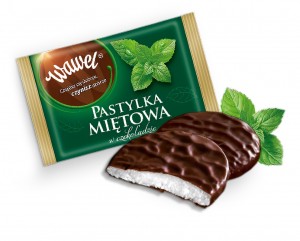 WAWEL- Pastylka miętowa w czekoladzie 500g